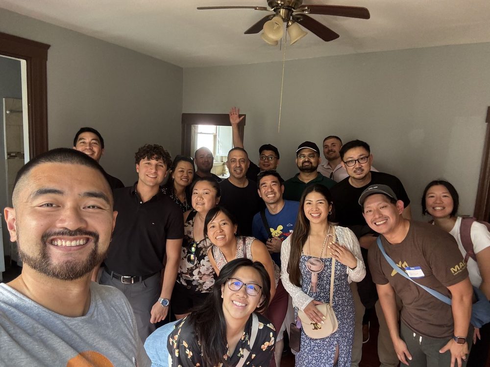 Investors connecting during a Cincinnati property visit